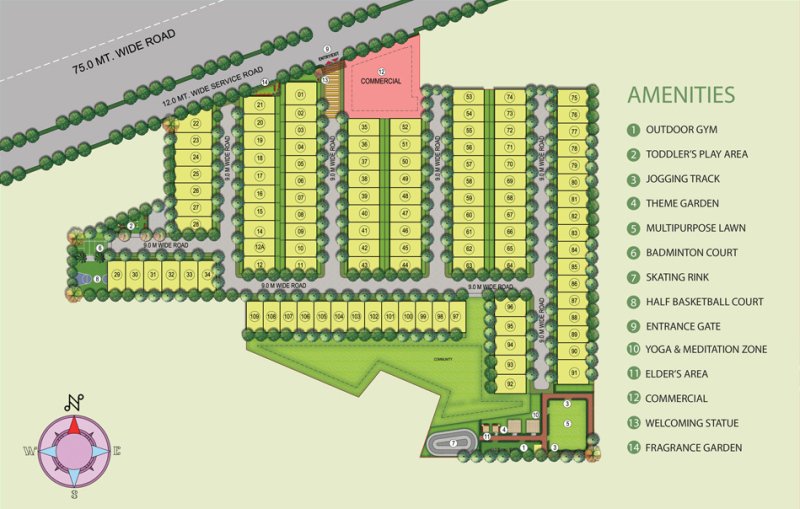 Site Layout Of JMS Pride Floors Sector 95 Gurgaon