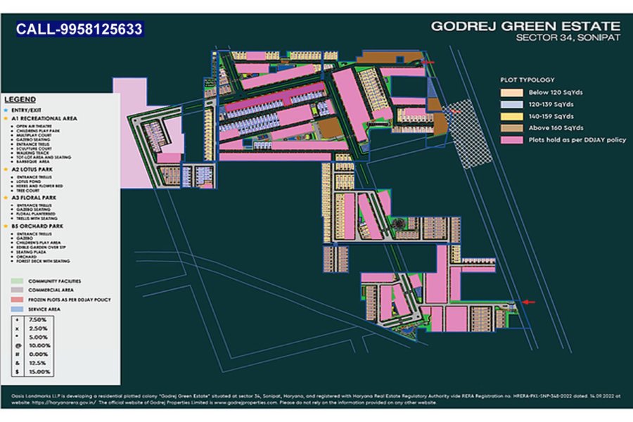 Site Plan Godrej Plots